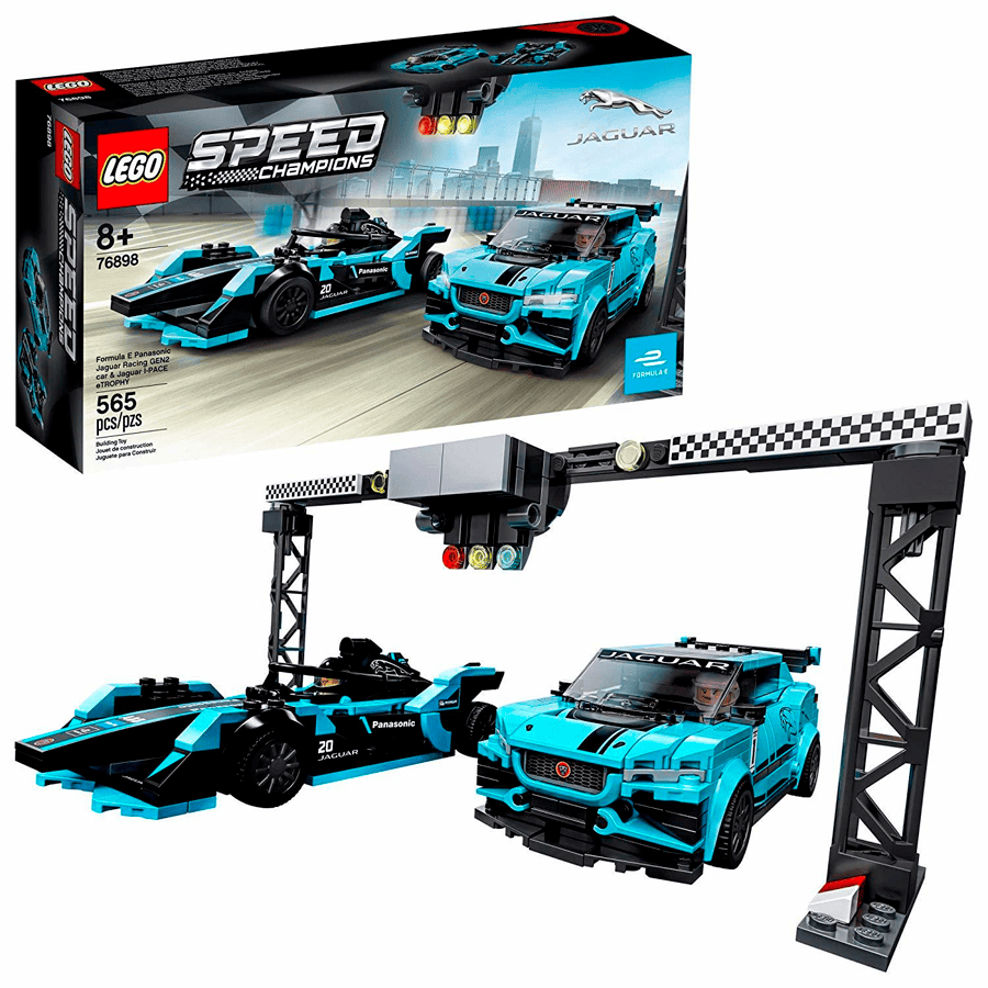 LEGO Speed Champions | Formula E Panasonic Jaguar Racing GEN2 car & Jaguar IPACE eTROPHY 76898
