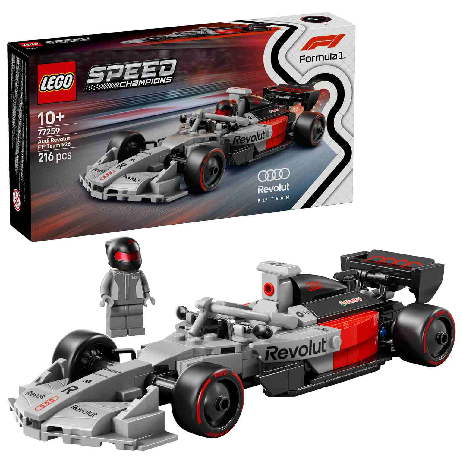 LEGO Speed Champions | Coche de Carreras Audi Revolut F1 Team R26 - 77259