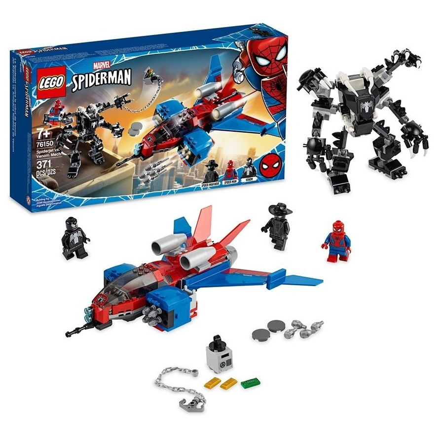 LEGO Marvel | Jet Arácnido vs Armadura Robótica de Venom 76150